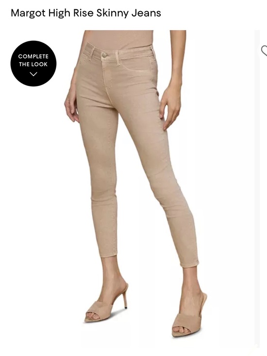 L'AGENCE Denim - L'AGENCE Margot High-Rise Skinny Jeans in Beige
